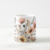 Mug Joli Boho Fleurs sauvages roses (Centre)