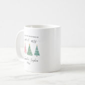Mug joli boho premier Noël ensemble muet (Devant gauche)