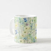 Mug Joli Boho Whimsical Fleur sauvage Floral Pastel (Devant gauche)