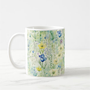 Mug Joli Boho Whimsical Fleur sauvage Floral Pastel