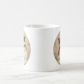 Mug Joli Bonhomme de Neige de l'Hiver avec Cœur et Nom (Centre)
