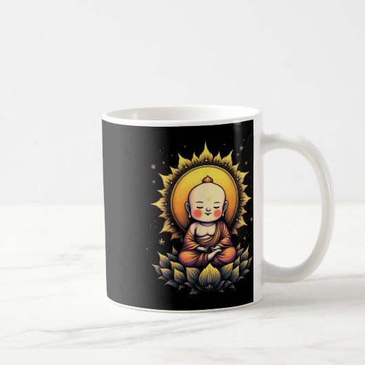 Mug Joli Bouddha par la conception de yoga paisible en (Droite)