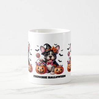 Mug Joli bouledogue français Halloween Candy Sorcière