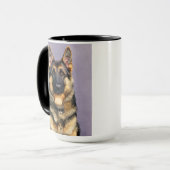 Mug Joli café berger allemand brun joli (Devant gauche)