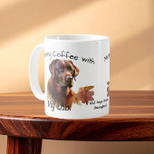 Mug Joli café brun foncé du matin avec mon labrador