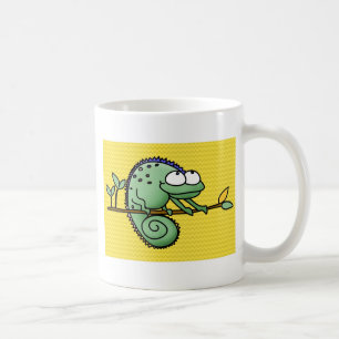 Mug Joli Caméléon de Dessin Animé Drôle Lézard Vert
