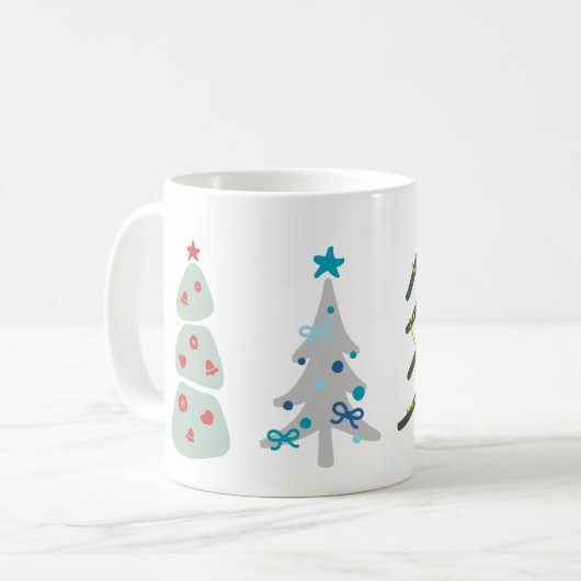 Mug Joli caniche de Noël (Devant gauche)