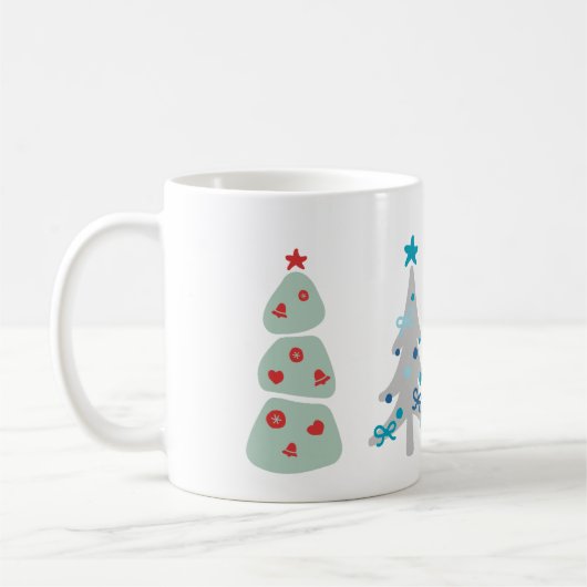 Mug Joli caniche de Noël (Gauche)