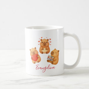 Mug Joli Capybara Aquarelle Personnalisé
