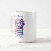 Mug Joli carnet d'antiquités et Roses Vintages (Devant gauche)