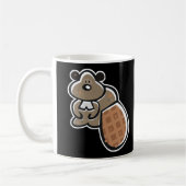 Mug joli castor de dessin animé (Gauche)