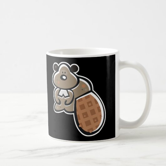 Mug joli castor de dessin animé (Droite)
