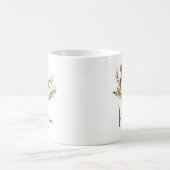Mug Joli Cerf Aquarellé Posé En Bas Boho (Centre)