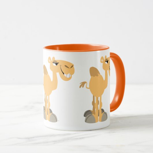 Mug Joli chameau de dessin souriant (Devant droit)
