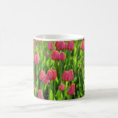 Mug Joli champ de tulipes roses (Centre)