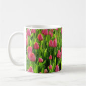Mug Joli champ de tulipes roses (Gauche)