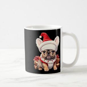 Mug Joli chapeau de Noël de Santa pour Bouledogue Fran