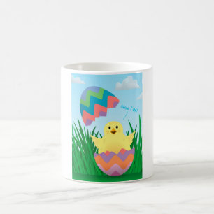 Mug Joli chapeau de poulet aux oeufs de Pâques