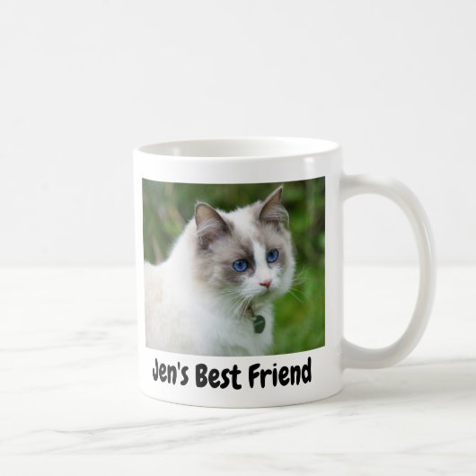Mug Joli Chat aux Yeux Bleus (Droite)