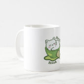 Mug Joli chat avec boisson matcha (Devant gauche)