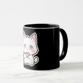 Mug Joli Chat Blanc (Devant droit)