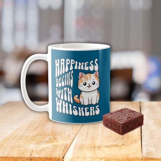 Mug Joli chat bleu drôle disant