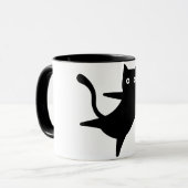 Mug Joli Chat, Chat Heureux Chat,Dansons, Moderne (Devant gauche)