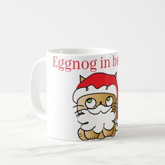 Mug Joli chat de Noël (Devant gauche)