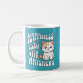 Mug Joli chat drôle bleu brillant disant (Gauche)