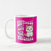 Mug Joli chat drôle rose chaud disant (Gauche)