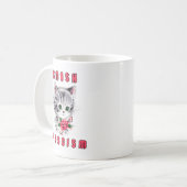 Mug Joli Chat - Écrasons le Fascisme (Devant gauche)