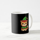 Mug Joli Chat Elfe de Noël (Devant droit)