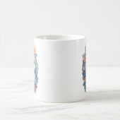 Mug Joli Chat Féminin Floral Blanc (Centre)