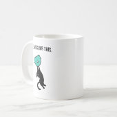 Mug Joli Chat Grimpeur Attrape une Prise de Grimper (Devant gauche)