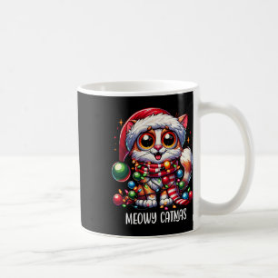 Mug Joli Chat Meowy Catmas Xmas Noël Tenue Chat Papa