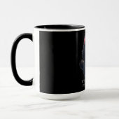Mug Joli chat noir duveteux (Gauche)