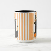 Mug Joli chat noir Halloween avec chapeau de sorcière (Centre)