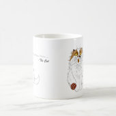 Mug Joli chat persan fluffy drôle miaou bleu (Centre)