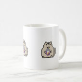 Mug « Joli chat pixelisé avec bubble tea – Style rétro (Devant droit)