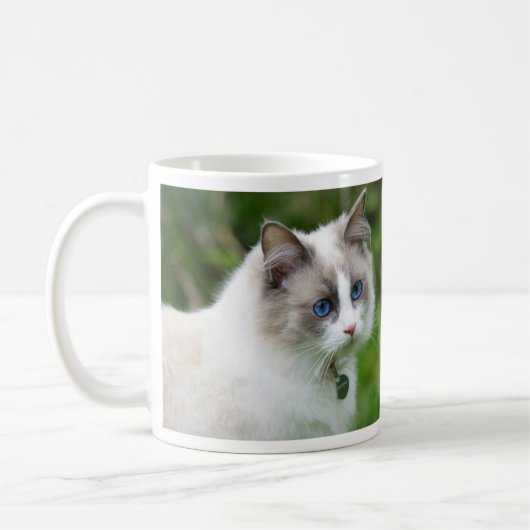 Mug Joli Chat Ragdoll aux Yeux Bleus (Gauche)