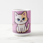 Mug Joli Chat Rose Personnalisé (Centre)