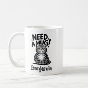 Mug Joli chat tigré a besoin d'un câlin drôle animal