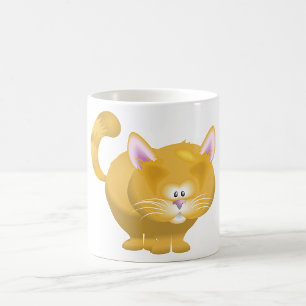 Mug Joli chat tigré rond au gingembre