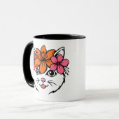 Mug Joli Chat Tropical (Devant gauche)