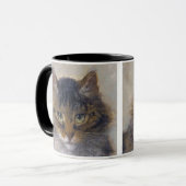 Mug Joli chat Vintage par Henriette Ronner-Knip (Devant gauche)