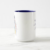 Mug Joli Cheval Blanc Floral Personnalisé (Centre)