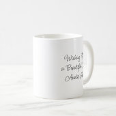 Mug Joli Cheval Blanc Floral Personnalisé (Devant droit)