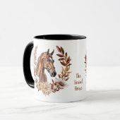 Mug Joli Cheval Rouge Sorrel Verrerie d'automne (Devant gauche)