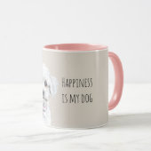 Mug Joli Chien Blanc Toutou (Devant droit)