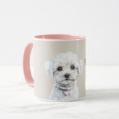 Mug Joli Chien Blanc Toutou (Devant gauche)